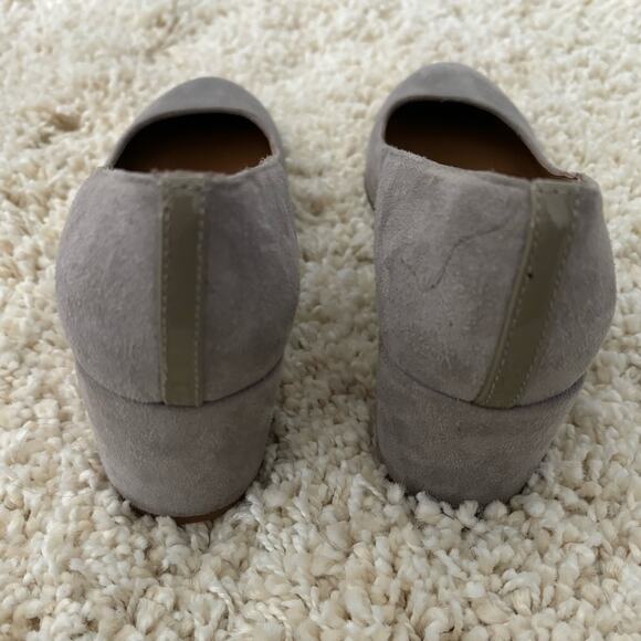 Margaux The Heel Gray Suede Block Heels Size 36N - Picture 6 of 9